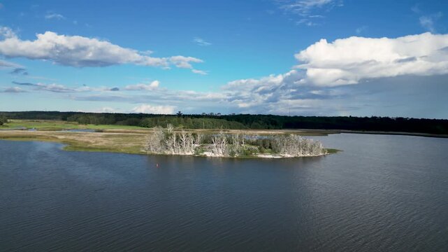 Lammassaari Island Aerial Footage, Helsinki, Finland