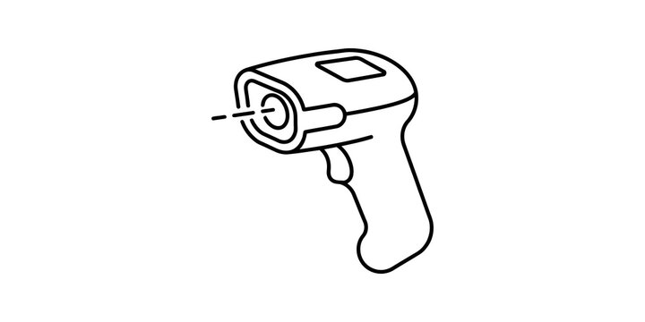 Handheld infrared thermometer gun used for temperature measurement.