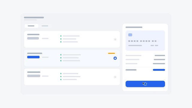 Animated Dashboard UI With Task Cards and Side Form