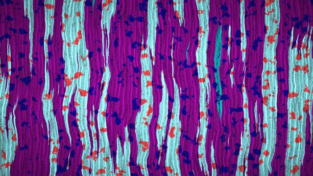 High-resolution 8K abstract procedural image generated with JavaScript. This unique digital background features vertical, textured, wavy streaks resembling organic brushstrokes or distressed woodgrain