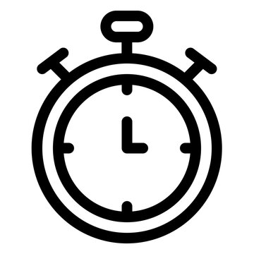 Stopwatch Timer Workout Training Line Icon