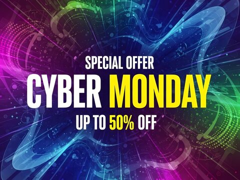 Cyber monday special offer discount banner