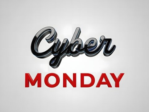 Cyber monday stylish text design
