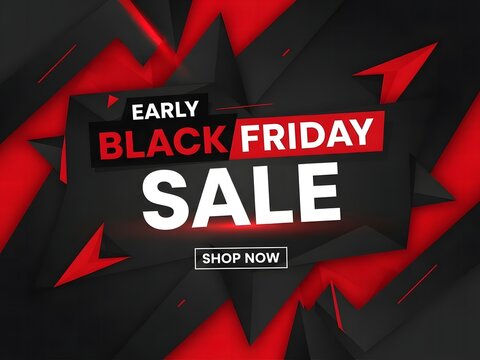 Early black friday sale banner design
