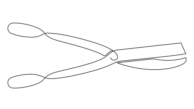 Medical instrument scissors white background.