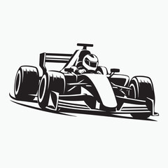 Fototapeta premium man driving a car