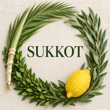 Sukkot - Four Species Wreath