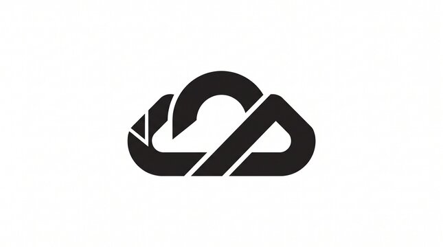Modern abstract cloud logo design representing technology and connectivity.