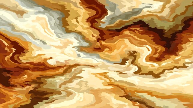 merging together like melted clay, muted mustard, terracotta, cream, olive, and brown colors, tactile abstract background