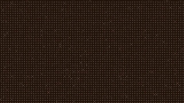 Pixel Dot Matrix Grid Moving Squares with Flickering Noise Motion Animation Loop for Video Background