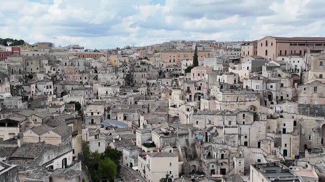 Matera - Italy - Septemner 15 - 2026 : Panoramic View of Matera City
