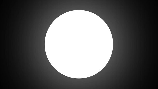 Bright White Glowing Circle Motion Graphic