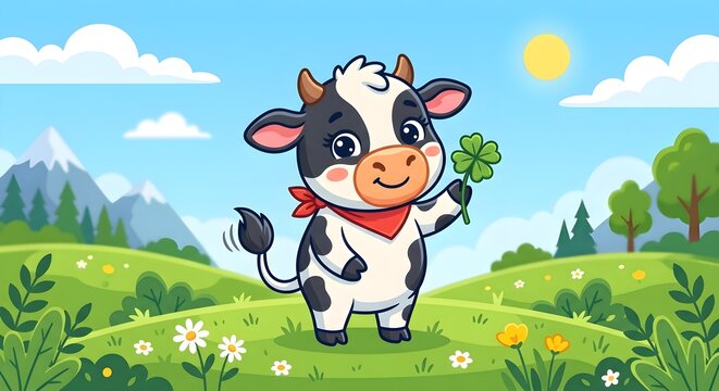 cow on a meadow