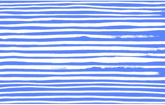Abstract blue watercolor strips horizontal and vertical isolated on transparent background. Watercolor lines and strips pattern.