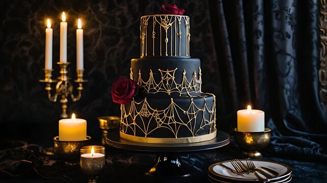 Halloween special gothic cake 