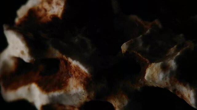 Wet rocky surface under heavy rain night environment BMA Visuals Horizontal Video