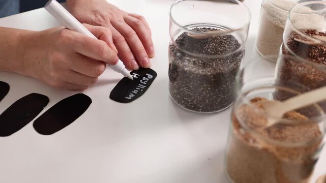 Organizing fiber storage to boost dietary fiber and promote fiber diversity at a bright workspace.