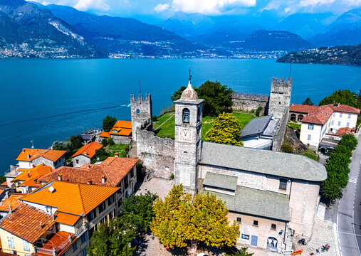 View of Corenno Plinio near Dervio by Lake Como, Italy