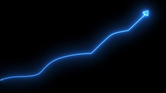 Futuristic rad neon wave line seamless loop animation featuring dynamic glowing energy trail on dark background