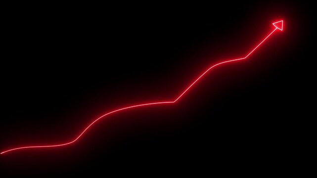 Futuristic rad neon wave line seamless loop animation featuring dynamic glowing energy trail on dark background