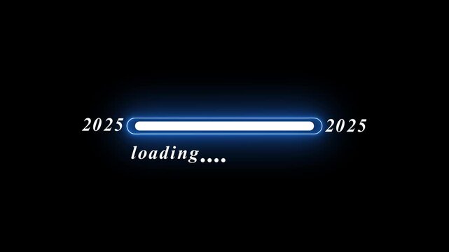 Abstract loading icon animation . Loading bar and percentage Futuristic progress loading bar 0-100 percent.