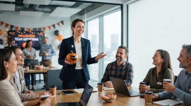 Collaborative Team Meeting of Young Professionals in Modern Office