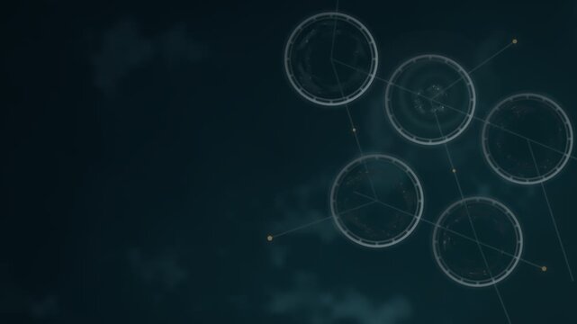 Aerial Fish Farm Feeding Swirl Seamless Loop
