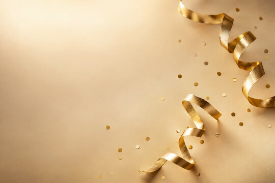 Minimal gold celebration background with soft light