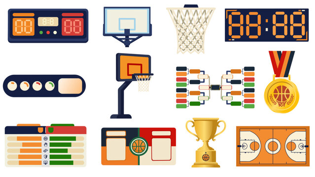 Basketball Tournament Illustration Collection