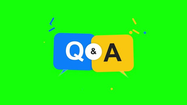 Question and Answer Concept with Colorful Speech Bubbles
