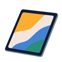 Tablet Flat Illustration © Ega Esa Ramadhan