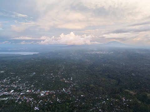 Nicaragua beautiful aerial landscape