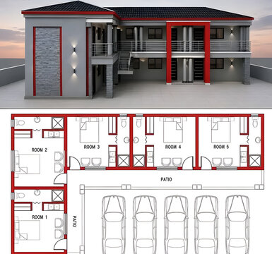 Modern Luxury Building, House, Villa & Interior Architecture Design &ndash; 3D Visualization
