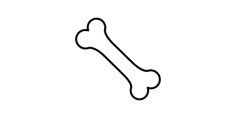 Obraz premium Dog bone graphic element for treats and rewards.