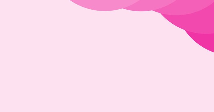 Pink abstract background vector animation with copy space