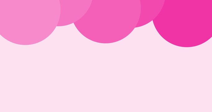 Pink abstract background vector animation with copy space