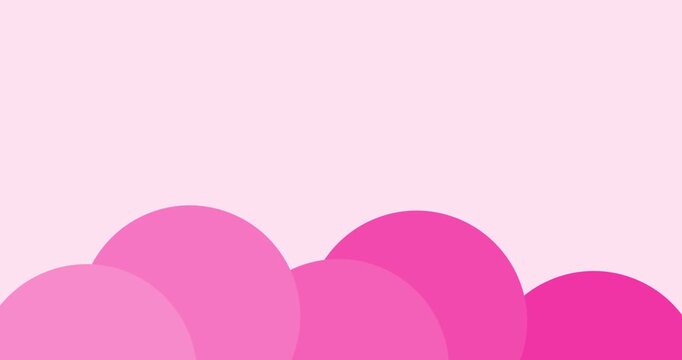 Pink abstract background vector animation with copy space