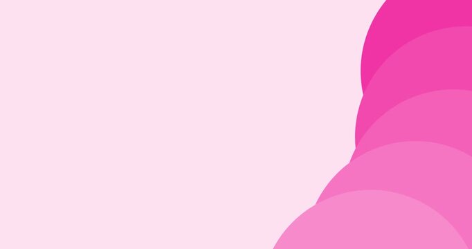 Pink abstract background vector animation with copy space
