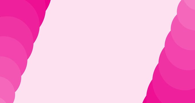 Pink abstract background vector animation with copy space