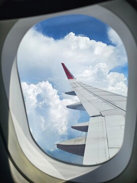 view from airplane window