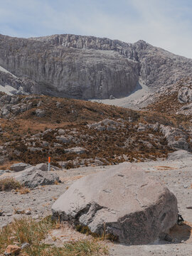 Paisaje del parque de los nevados en Colombia, en donde se ubica el nevado del Ruiz.