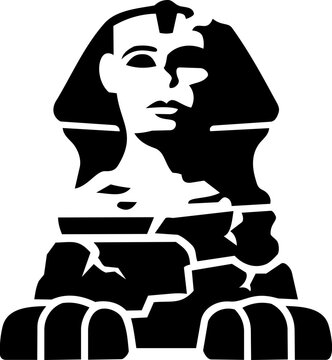 Damaged Sphinx bust icon