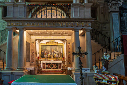 The Eucharistic Miracle altar in the Basilica of Santa Maria in Vado