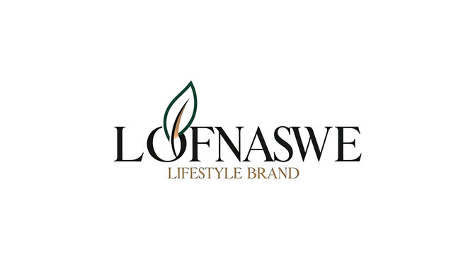Stylized logo with leaf and flame elements, representing a lifestyle brand.
