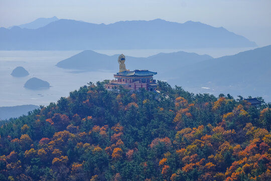 View from the top of the mountain during Autumn.