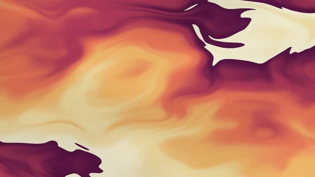 Seamless loop silk gradient sunset flowing liquid wave abstract background animation