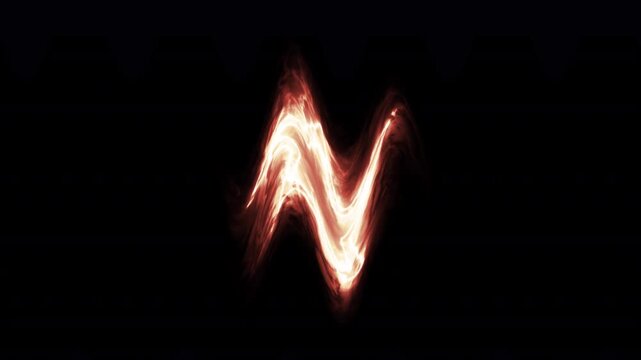 Vibrant Lightning Bolt Illustration in Bright Neon Colors Against Black Background