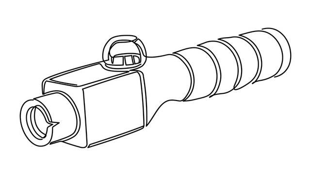 Night vision device white background.