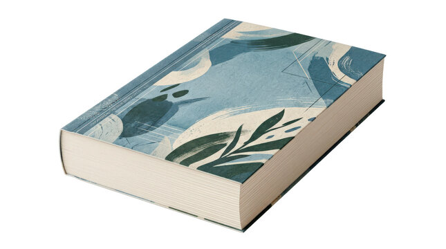 Novel book with a thick rectangular paperback form, clean bound spine, slightly textured cover and neatly trimmed pages, featuring a generic literary book design without readable title or author.