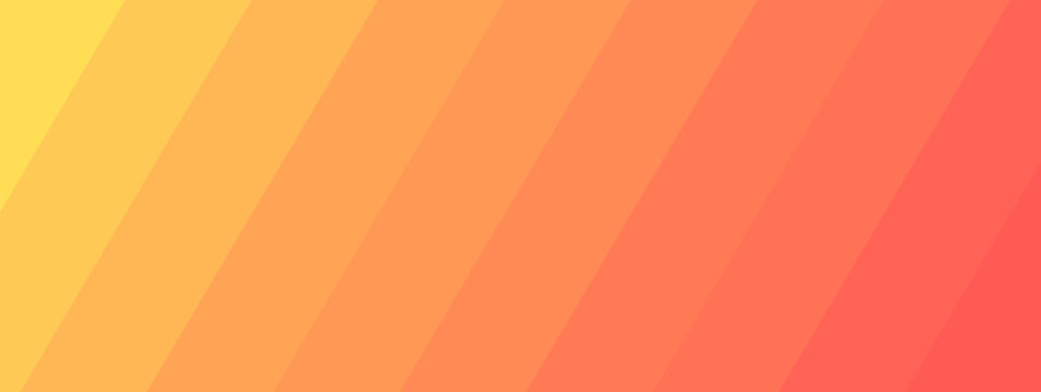Yellow orange gradient stripes pattern. Autumn background in warm colors. Vector illustration.